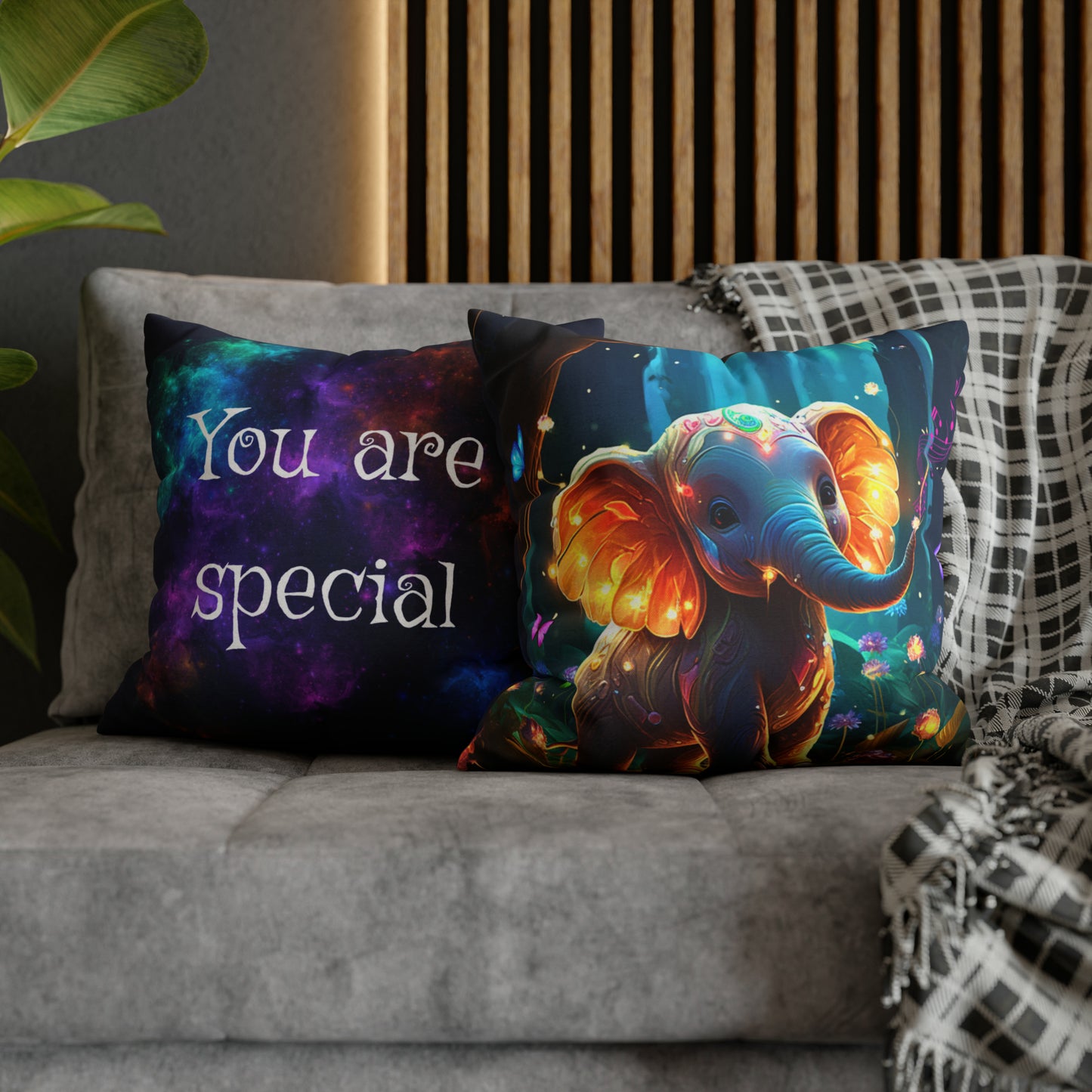 Cojín Cuadrado - Melodía del Bosque Encantado