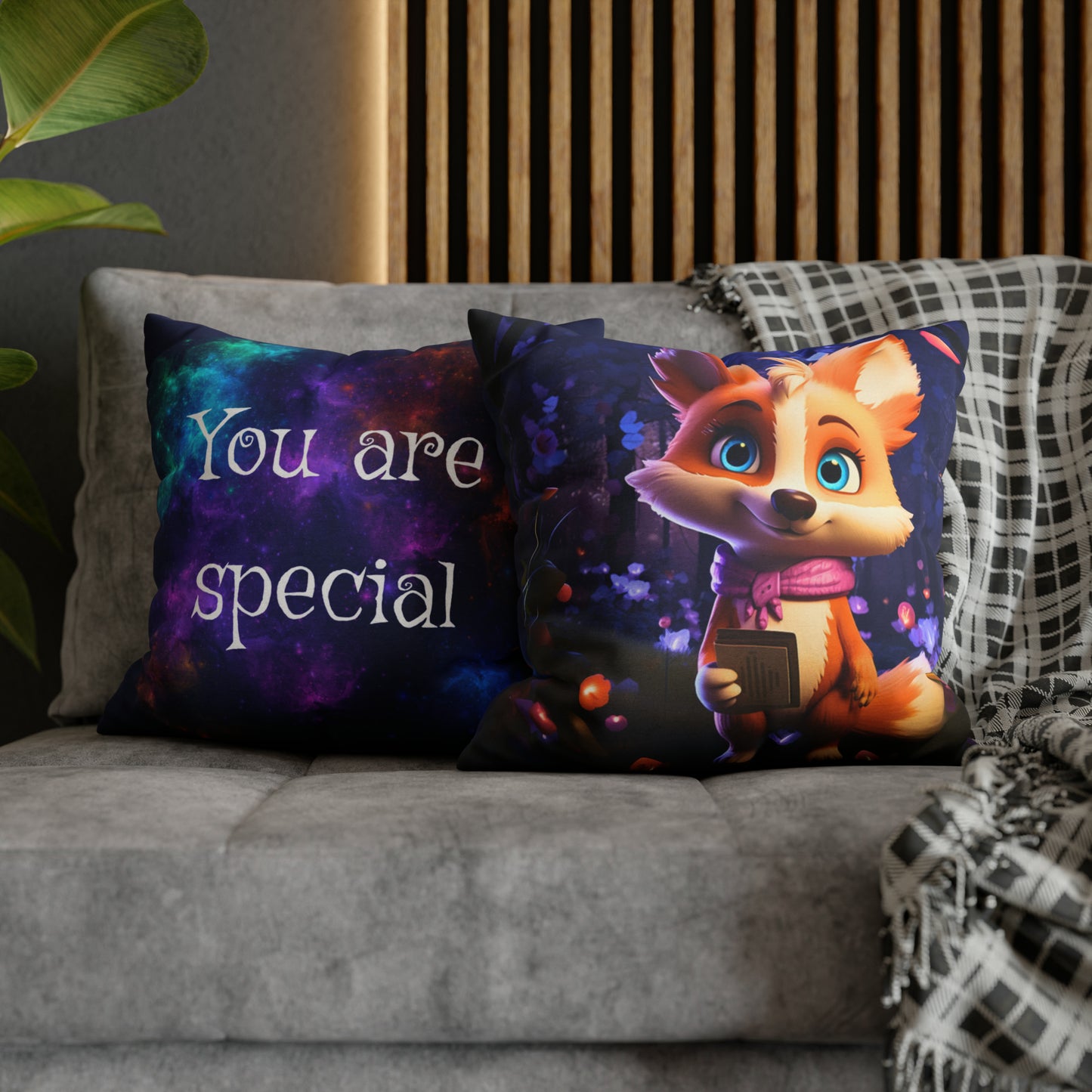 Almohada cuadrada - Lindo Zorro Jasper