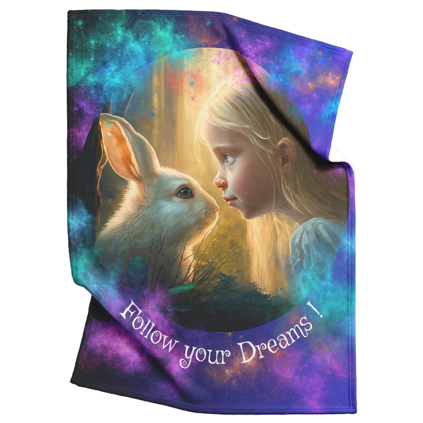 Fleece Blanket - Lucy and the Enchanted Forest 1