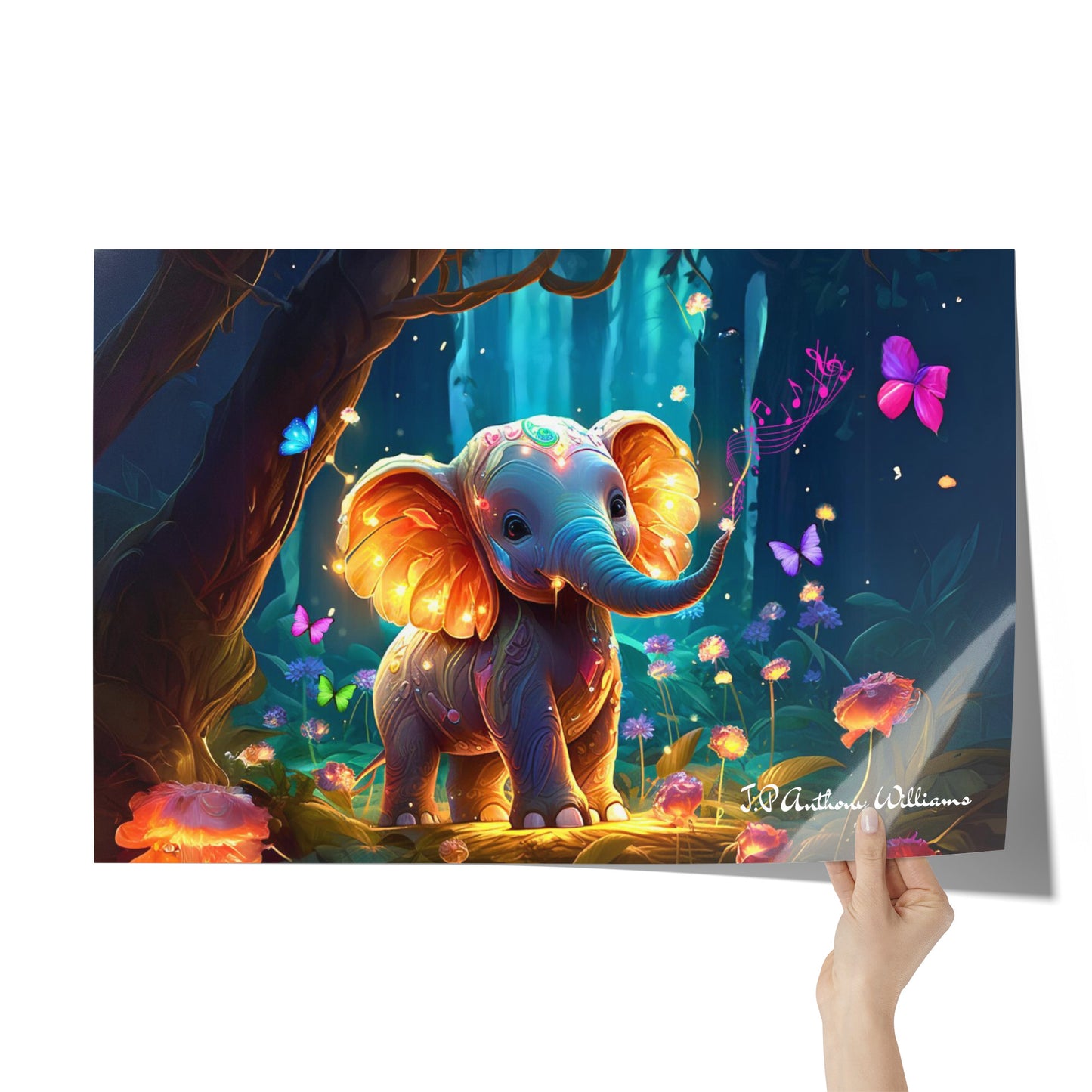 Póster 20" x 30" - Lindo Elefante Eddy