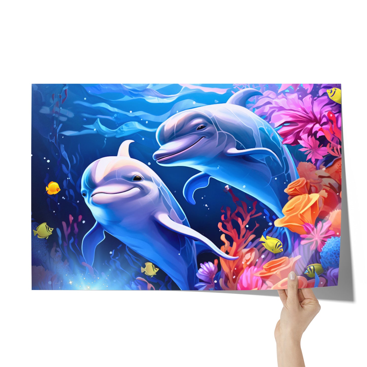 Póster 20" x 30" - Búsqueda del tesoro bajo el agua