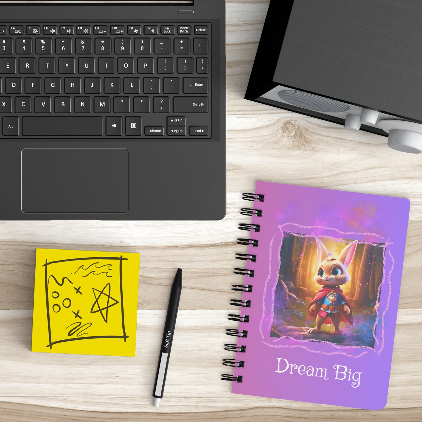 Cuaderno Espiral - Dream Big Superhero Rabbit