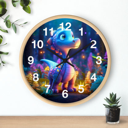 Wall Clock - Cute Dino