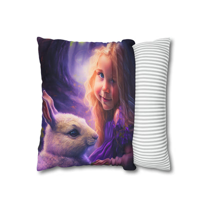 Square Pillow - Lucy and the Enchanted Forest 2