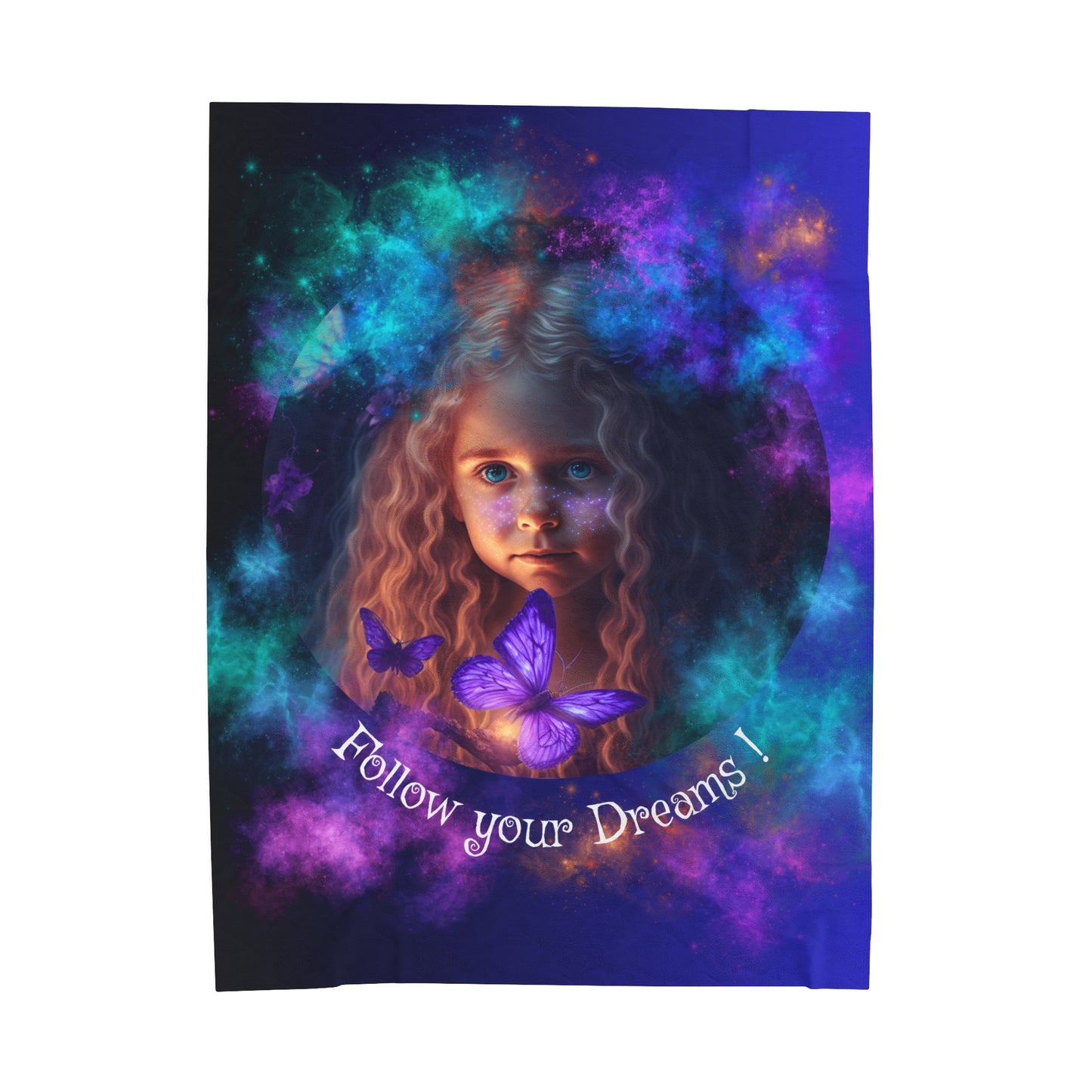 Velveteen Plush Blanket - Lucy and the Enchanted Forest 2