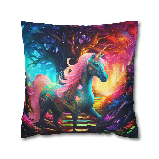 Square Pillow - Unicorn Luna 2