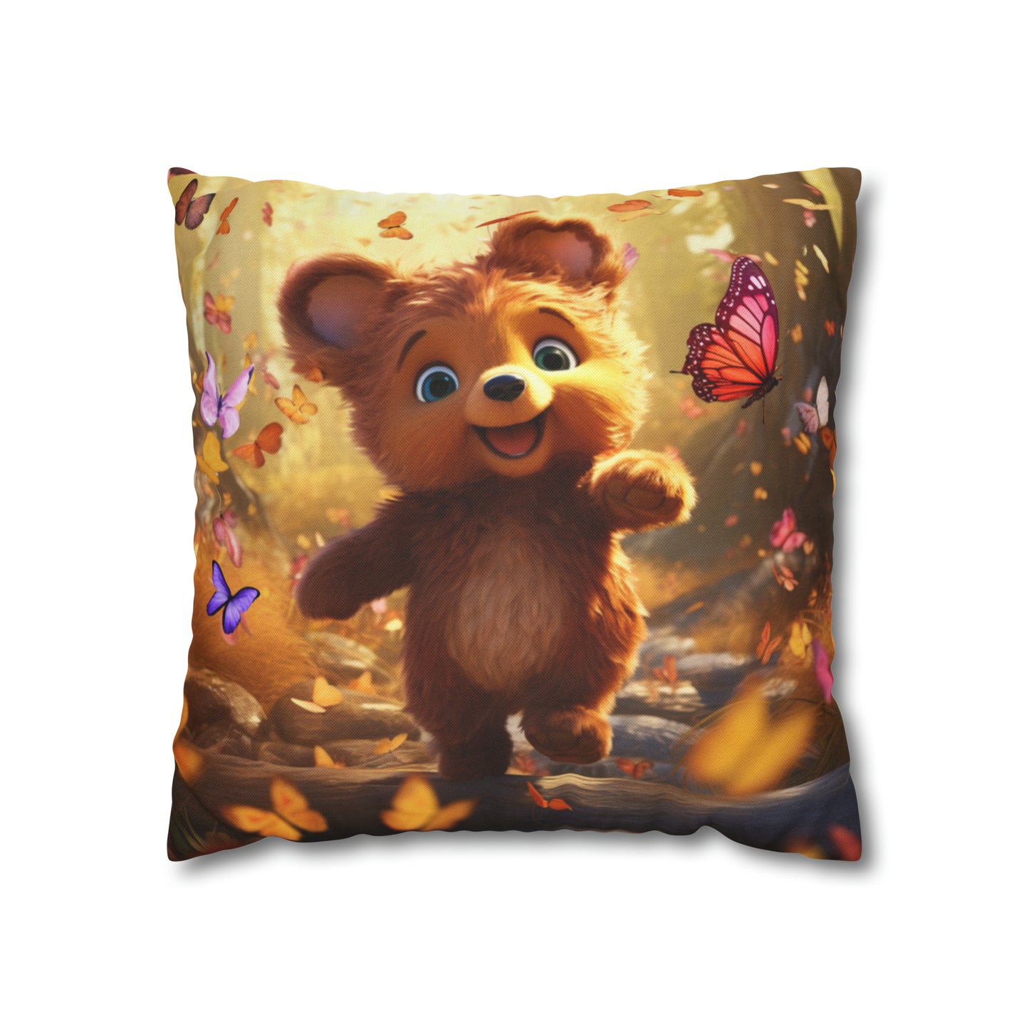 Square Pillow - Benny's Butterfly Adventure