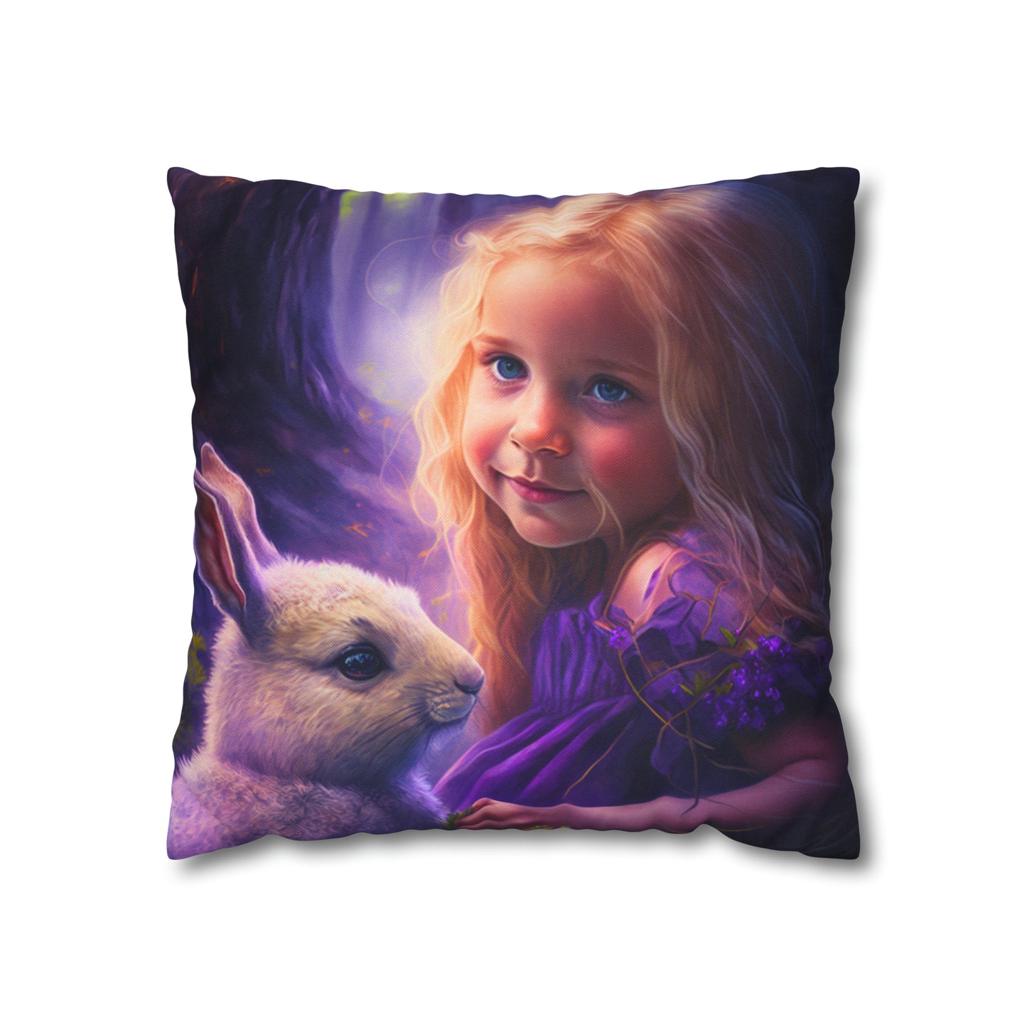 Square Pillow - Lucy and the Enchanted Forest 2