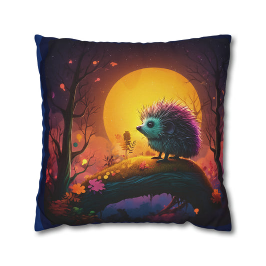 Square Pillow - Cute Hedgehog