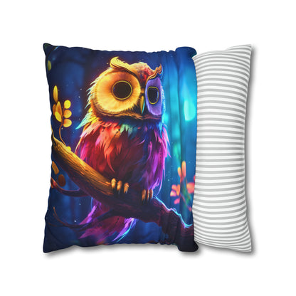 Square Pillow - The Owl Who Stole the Moon