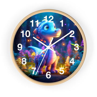 Wall Clock - Cute Dino