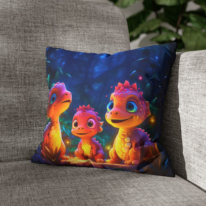 Square Pillow - Cute Dinosaur 1