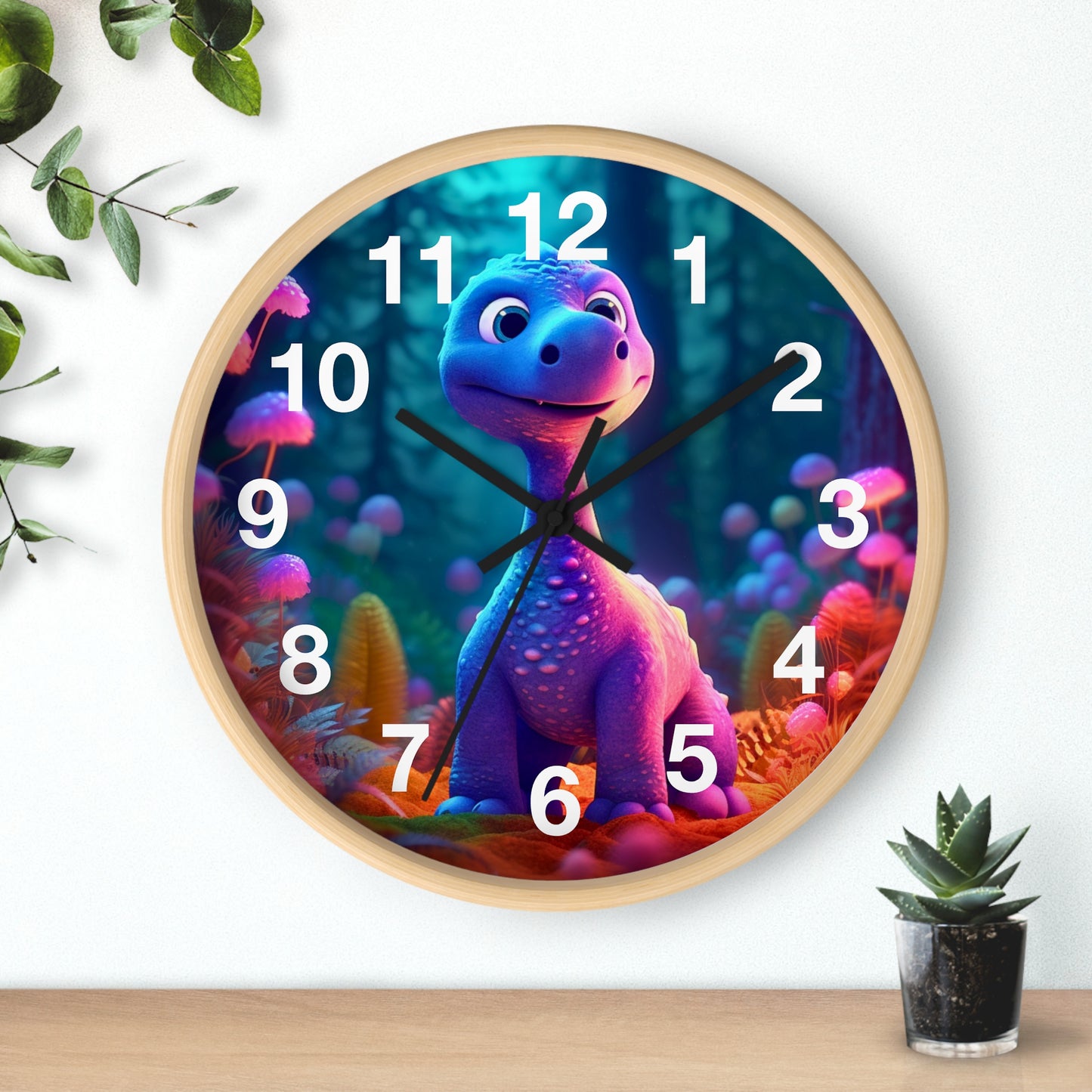 Wall Clock - Cute Dino 2