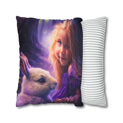 Square Pillow - Lucy and the Enchanted Forest 2