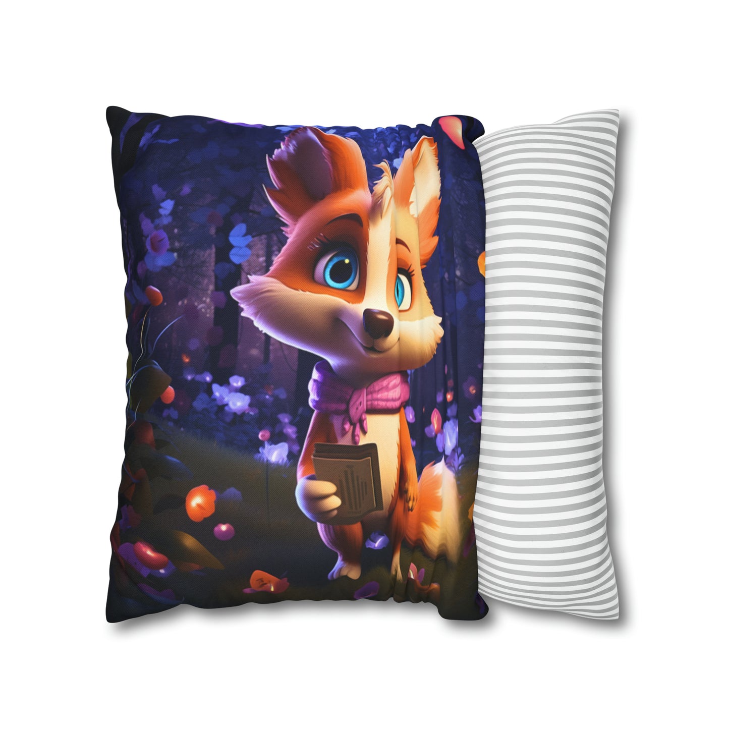 Square Pillow - Cute Fox Jasper