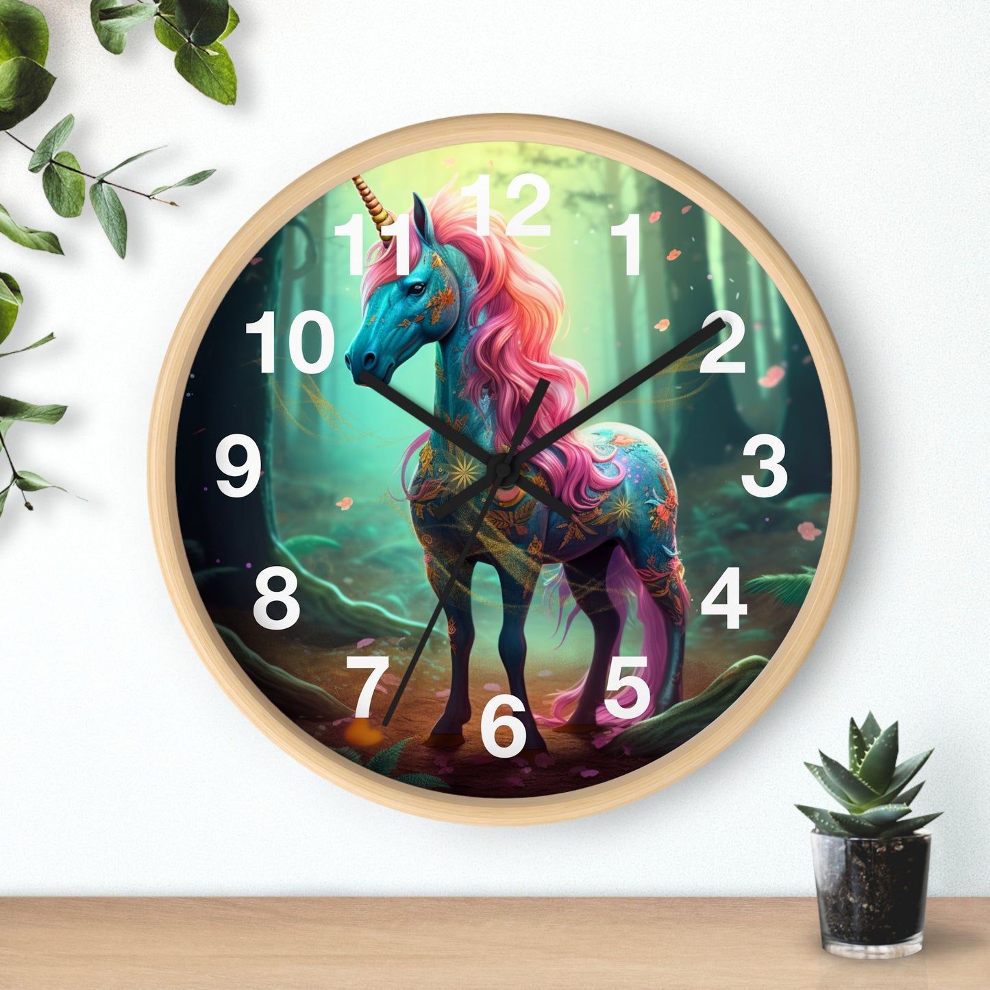 Wall Clock - Unicorn Luna