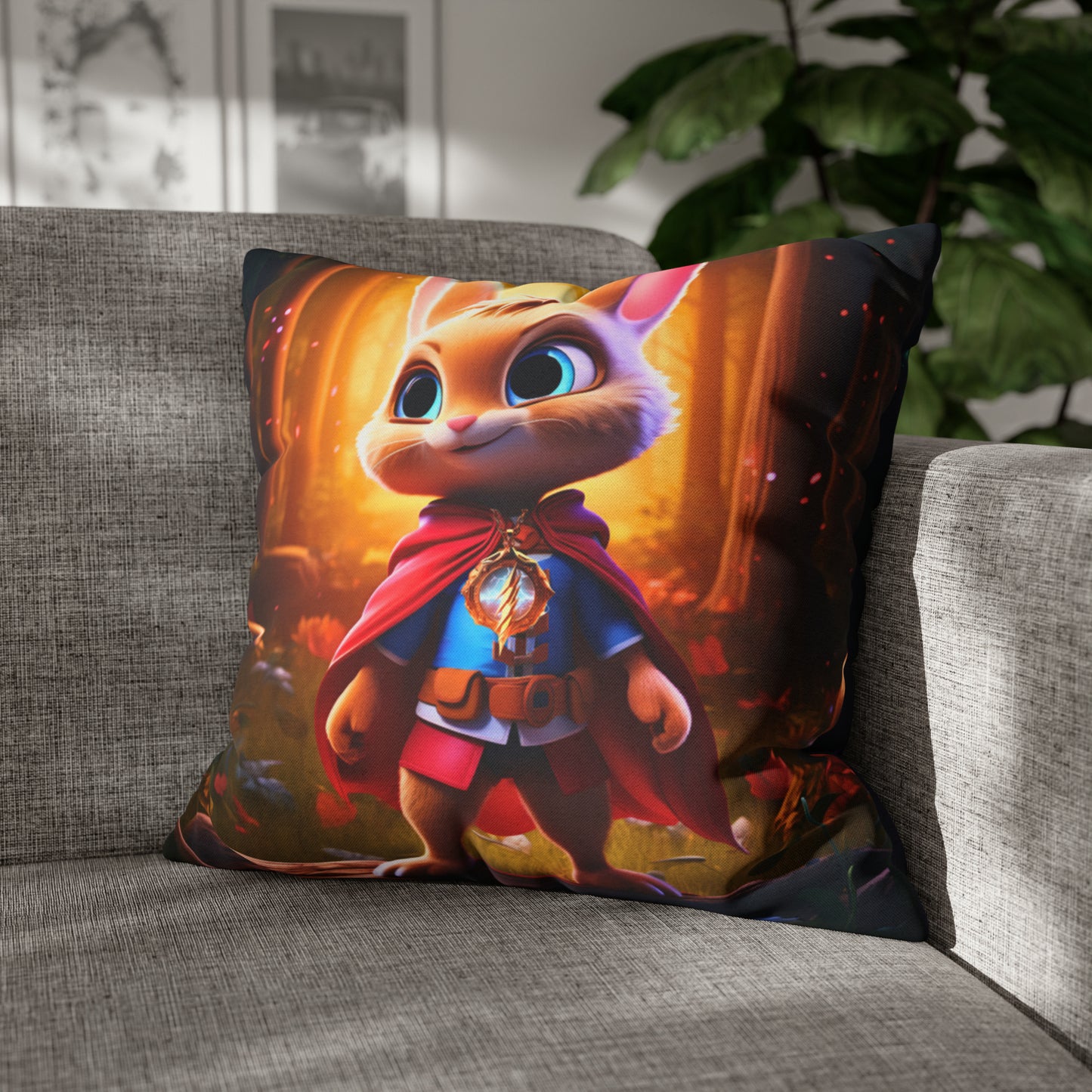 Square Pillow - Superhero Benny