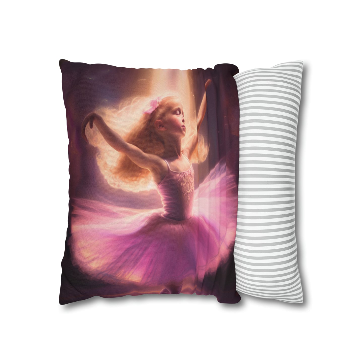 Square Pillow - Sophie's Ballerina Dream