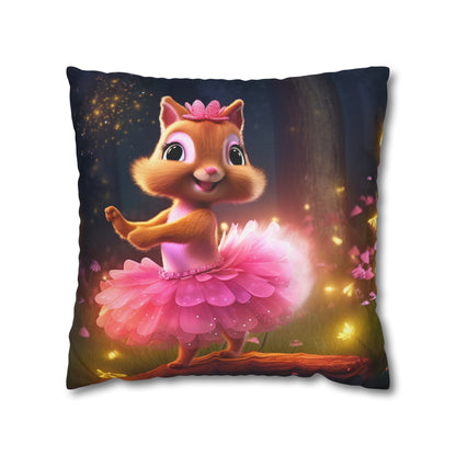 Square Pillow - Cute Ballerina Lily