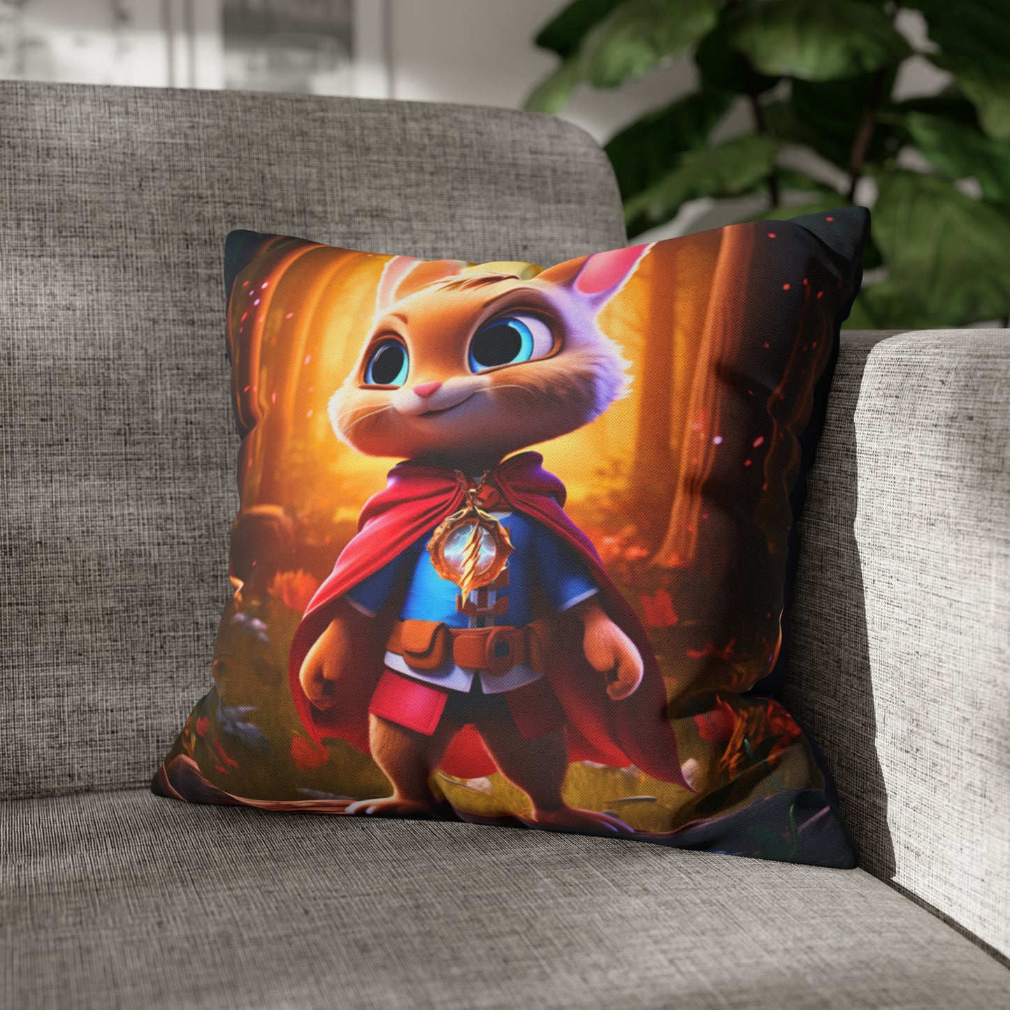 Square Pillow - Superhero Benny