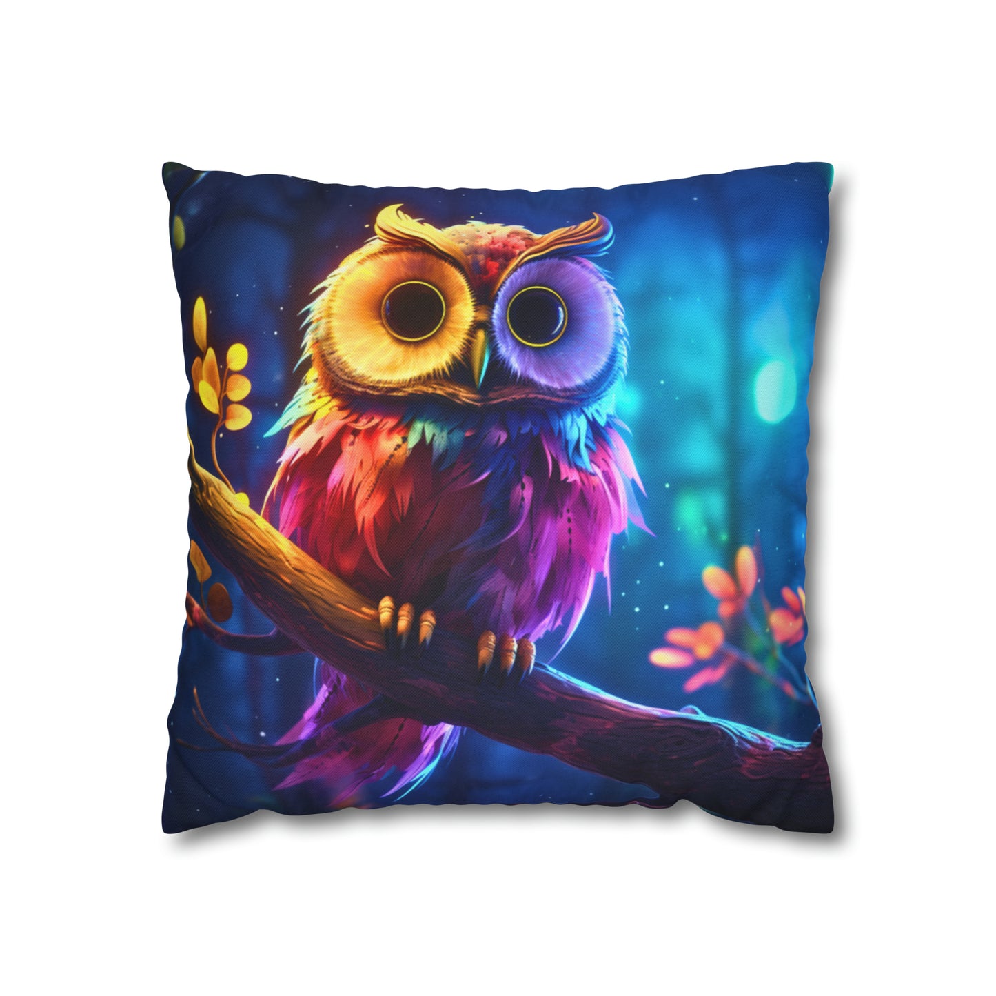 Square Pillow - The Owl Who Stole the Moon