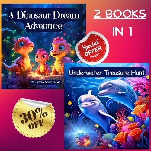 Un Boxset de Aventuras de Dinosaurios y Delfines (2 libros por el precio de 1)