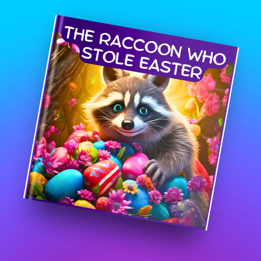 El mapache que robó la Pascua (con páginas para colorear)