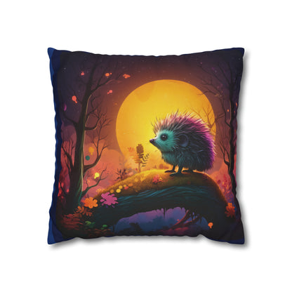 Square Pillow - Cute Hedgehog