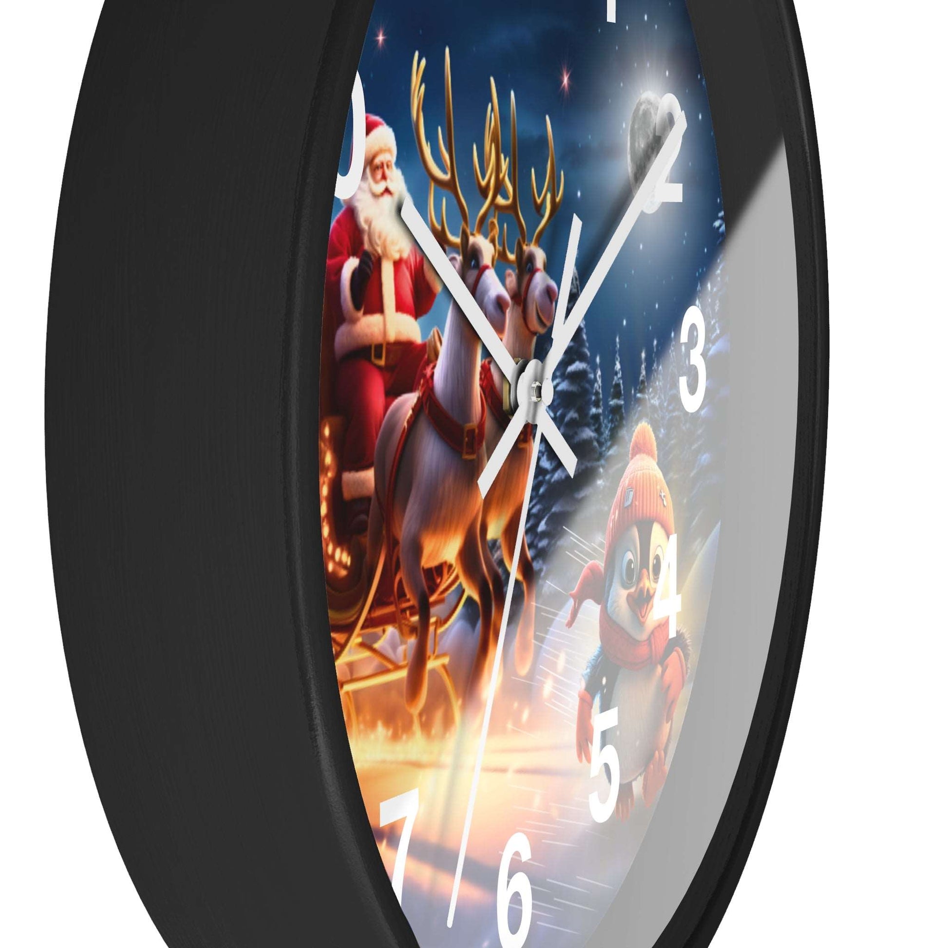 Wall Clock - Christmas with Penguin Pippin