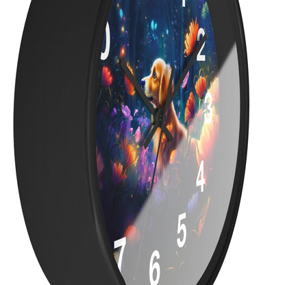 Reloj de pared - Lindo perro Golden Retriever