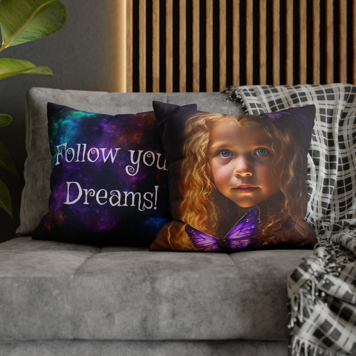 Square Pillow - Lucy and the Enchanted Forest 3