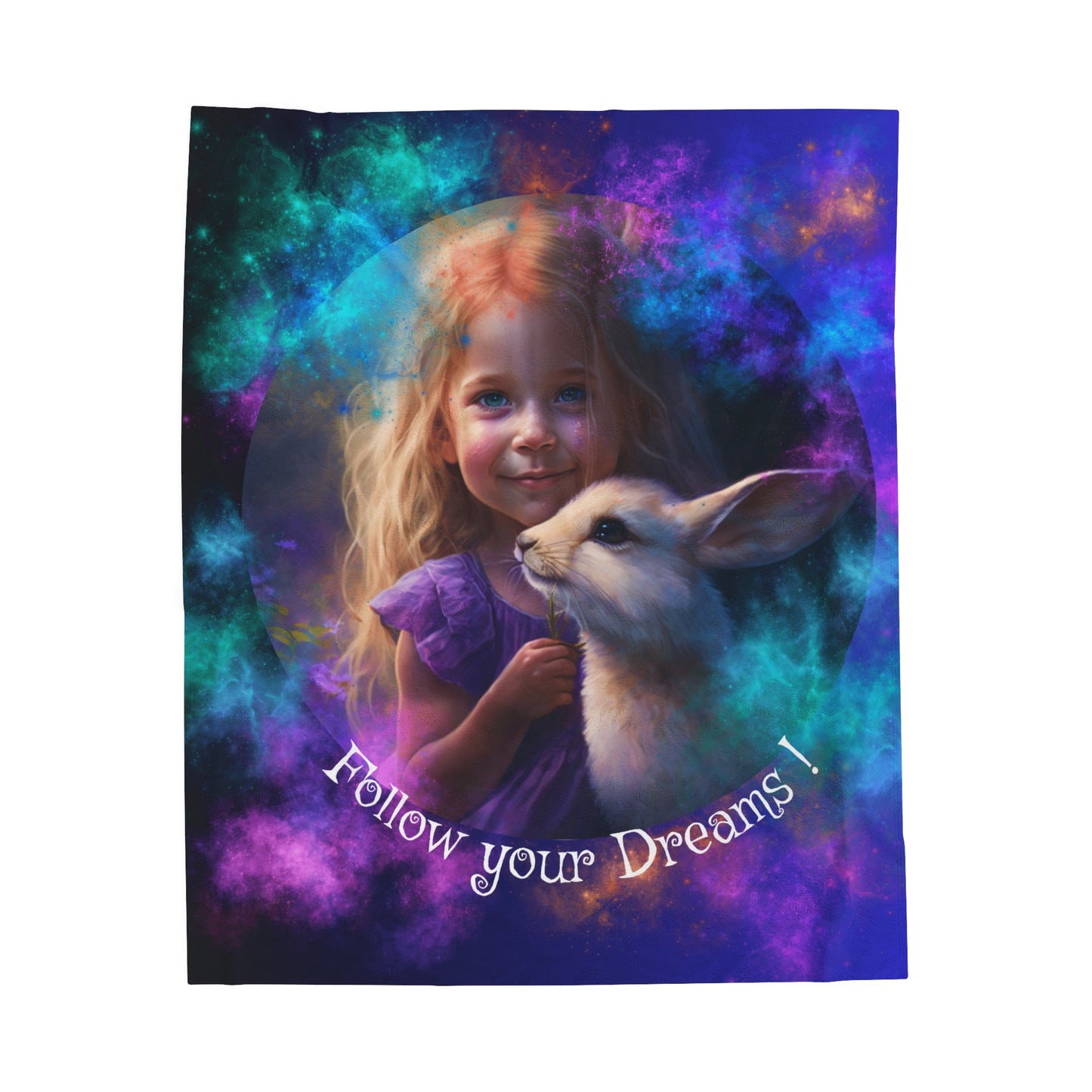 Velveteen Plush Blanket - Lucy and the Enchanted Forest 3