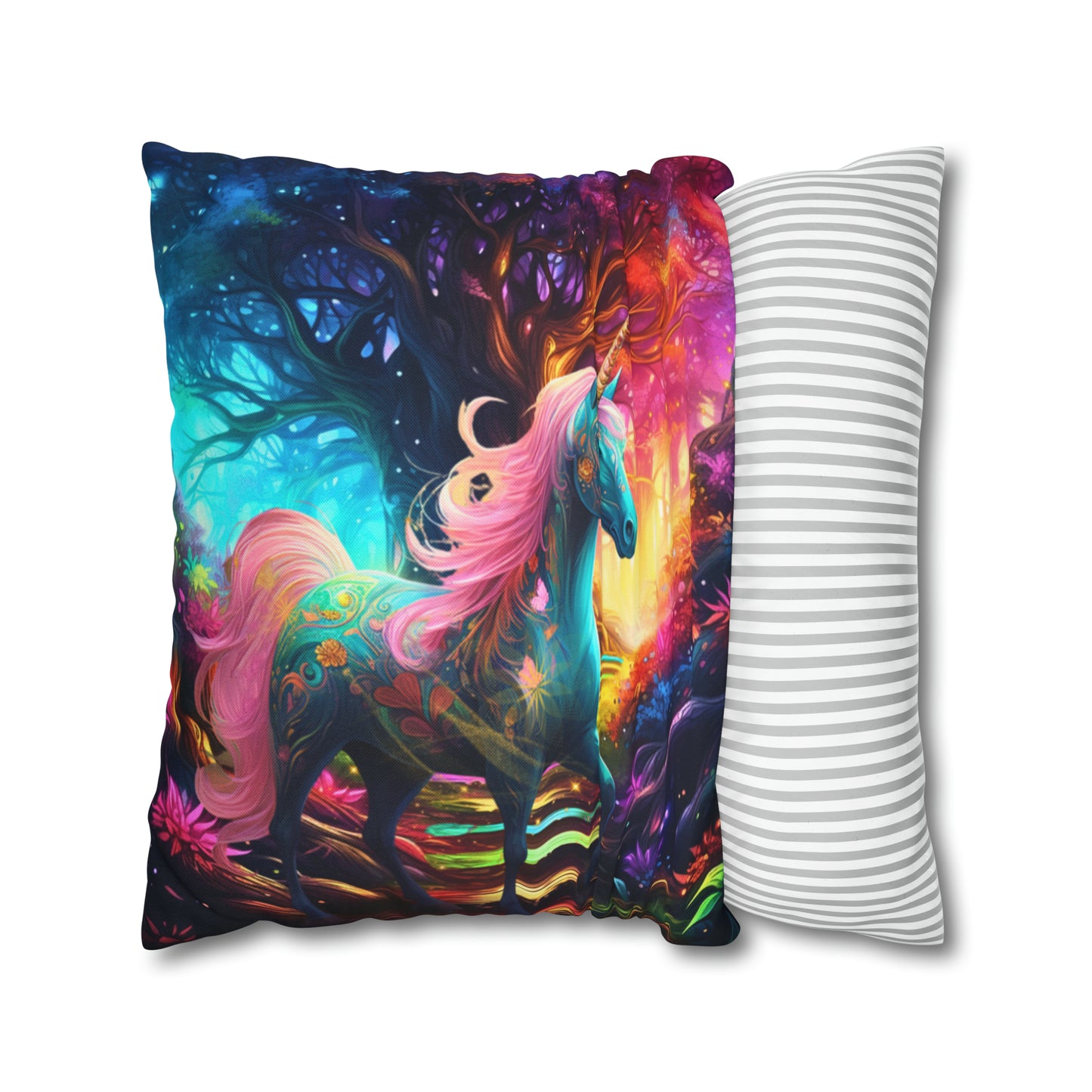 Square Pillow - Unicorn Luna 2