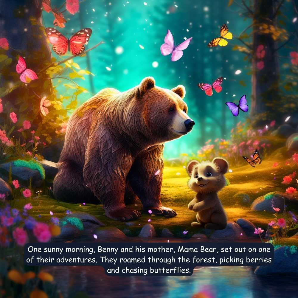 Benny Bear's Butterfly Adventure (Paperback with Coloring Pages)