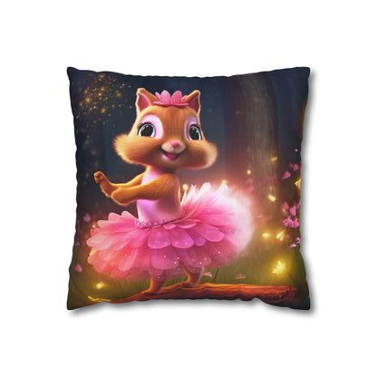 Square Pillow - Cute Ballerina Lily