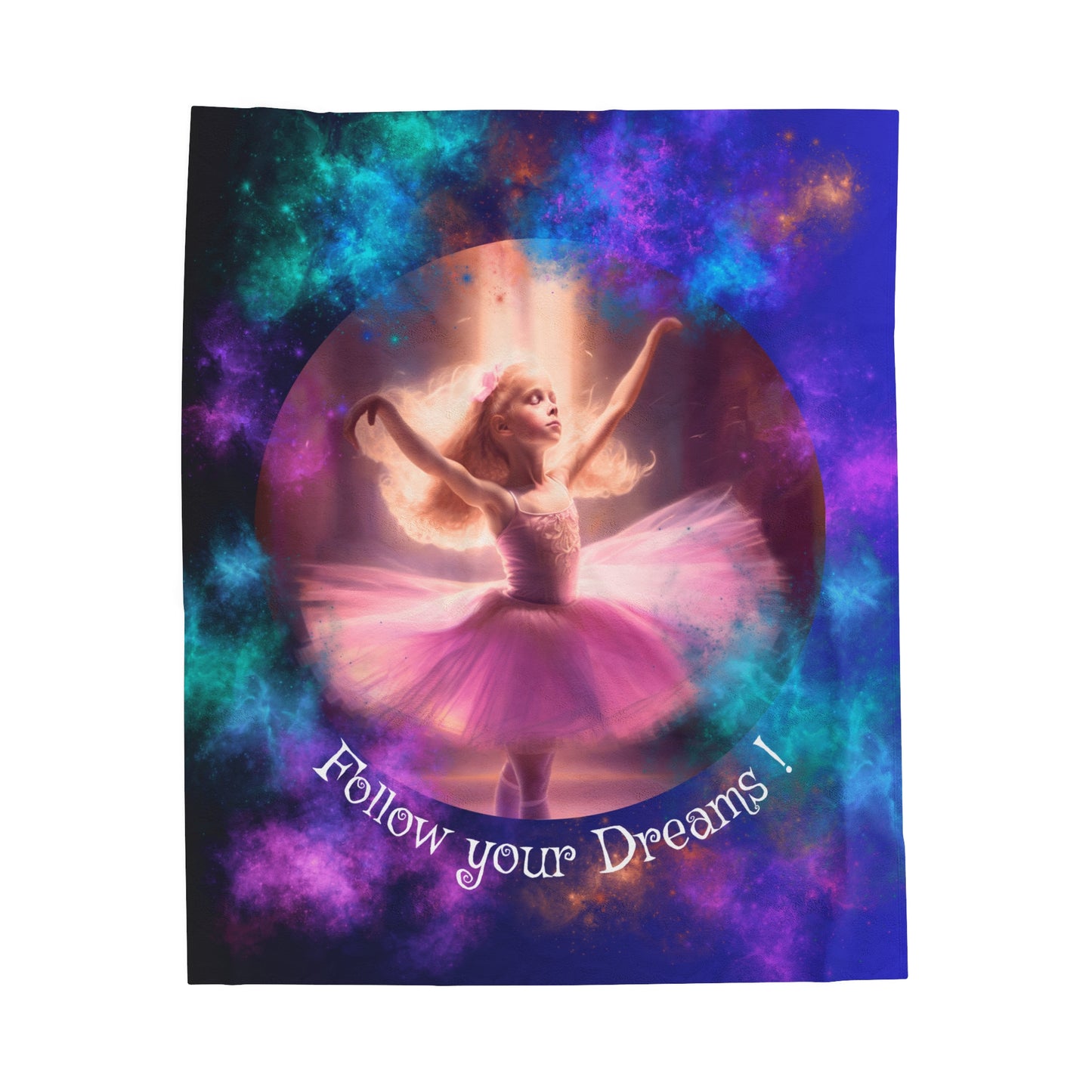 Velveteen Plush Blanket - Sophie's Ballerina Dream