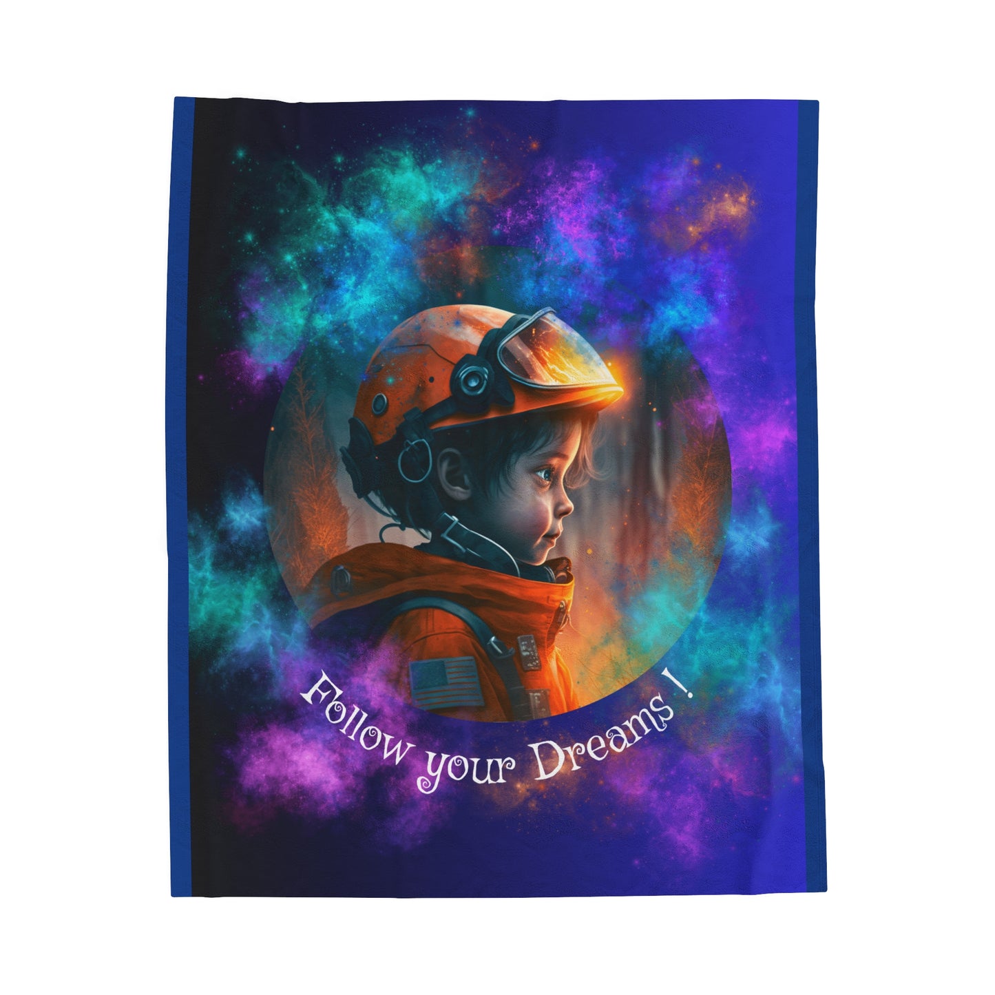 Velveteen Plush Blanket - Jimmy the Firefighter