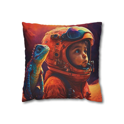 Square Pillow - Liam's Adventures in Space
