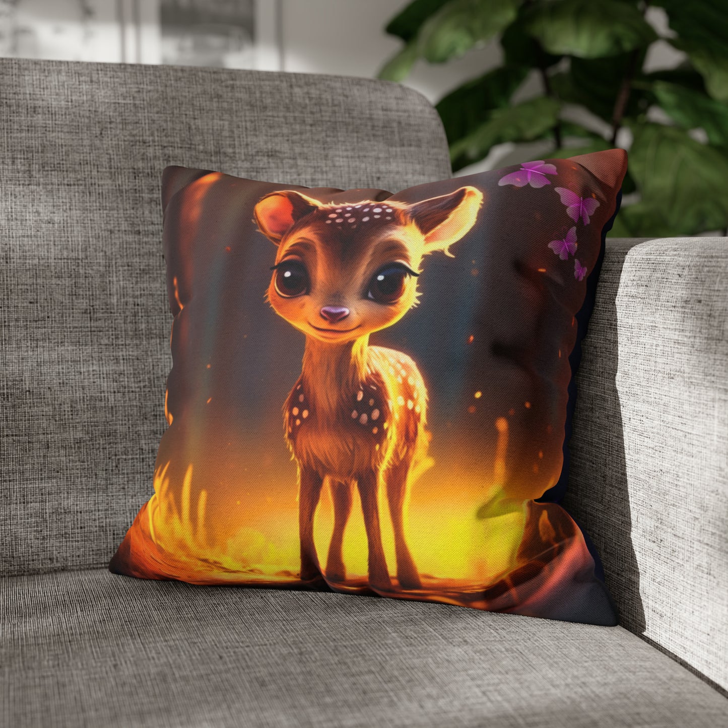 Square Pillow - Cute Deer