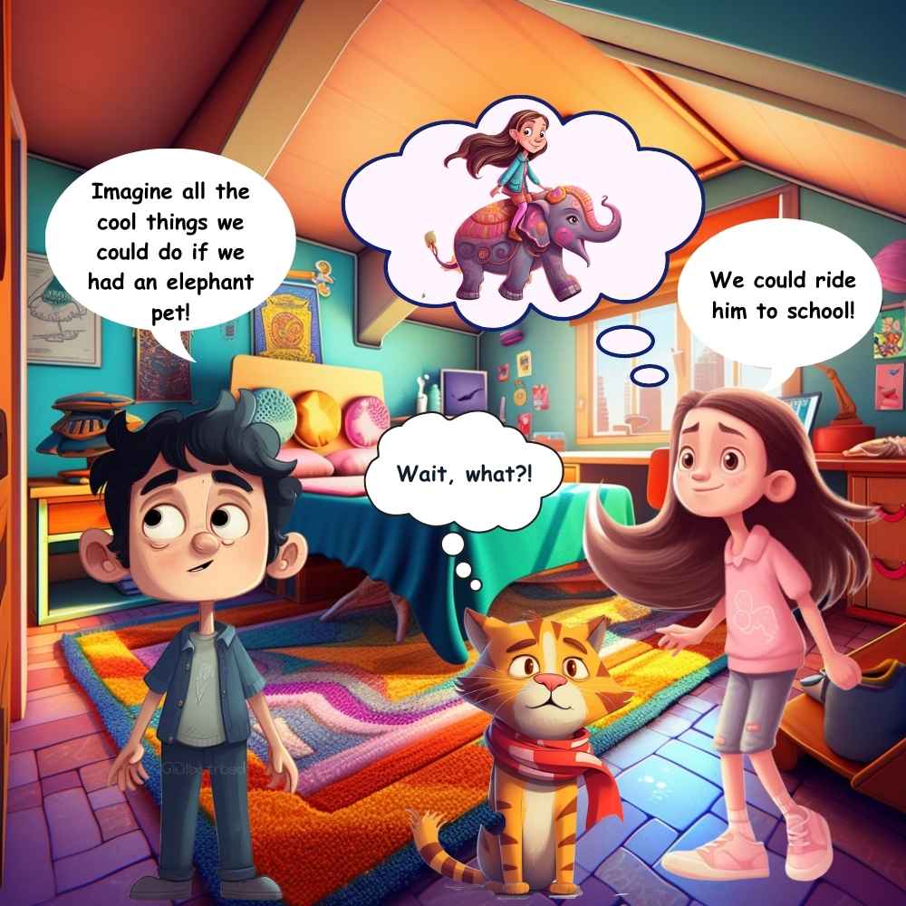 If Only I Had A Pet Elephant (Paperback with coloring pages)