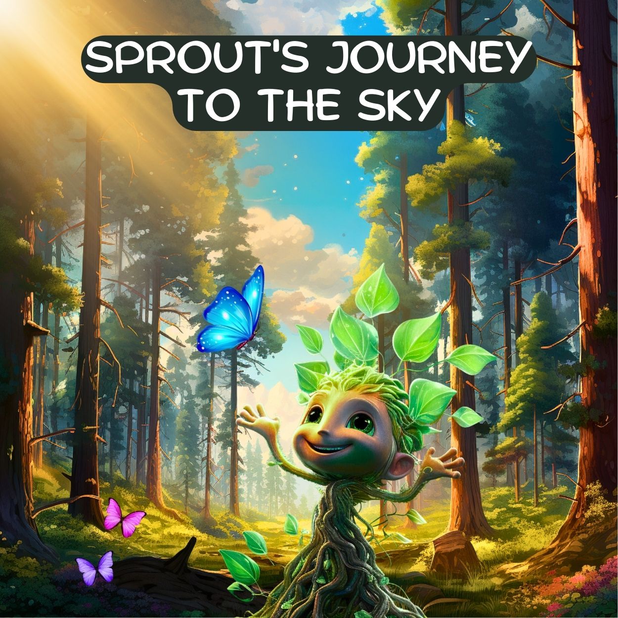 Sprout's Journey to the Sky (Paperback with Coloring Pages)