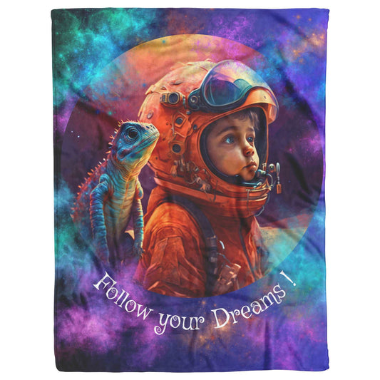 Fleece Blanket - Liam's Adventures in Space
