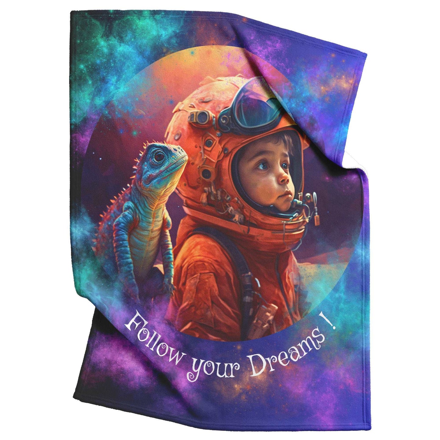 Fleece Blanket - Liam's Adventures in Space