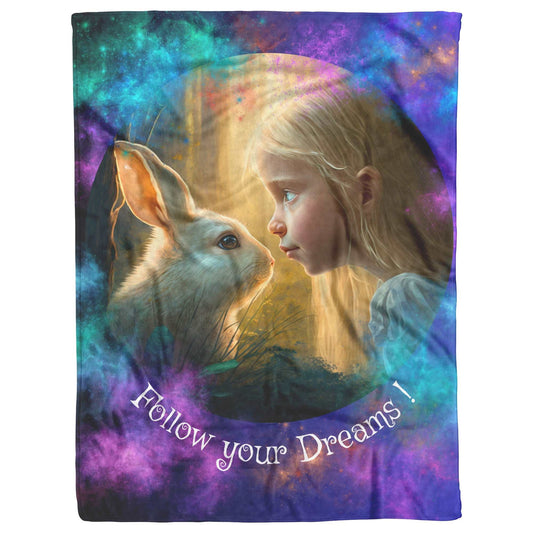 Fleece Blanket - Lucy and the Enchanted Forest 1
