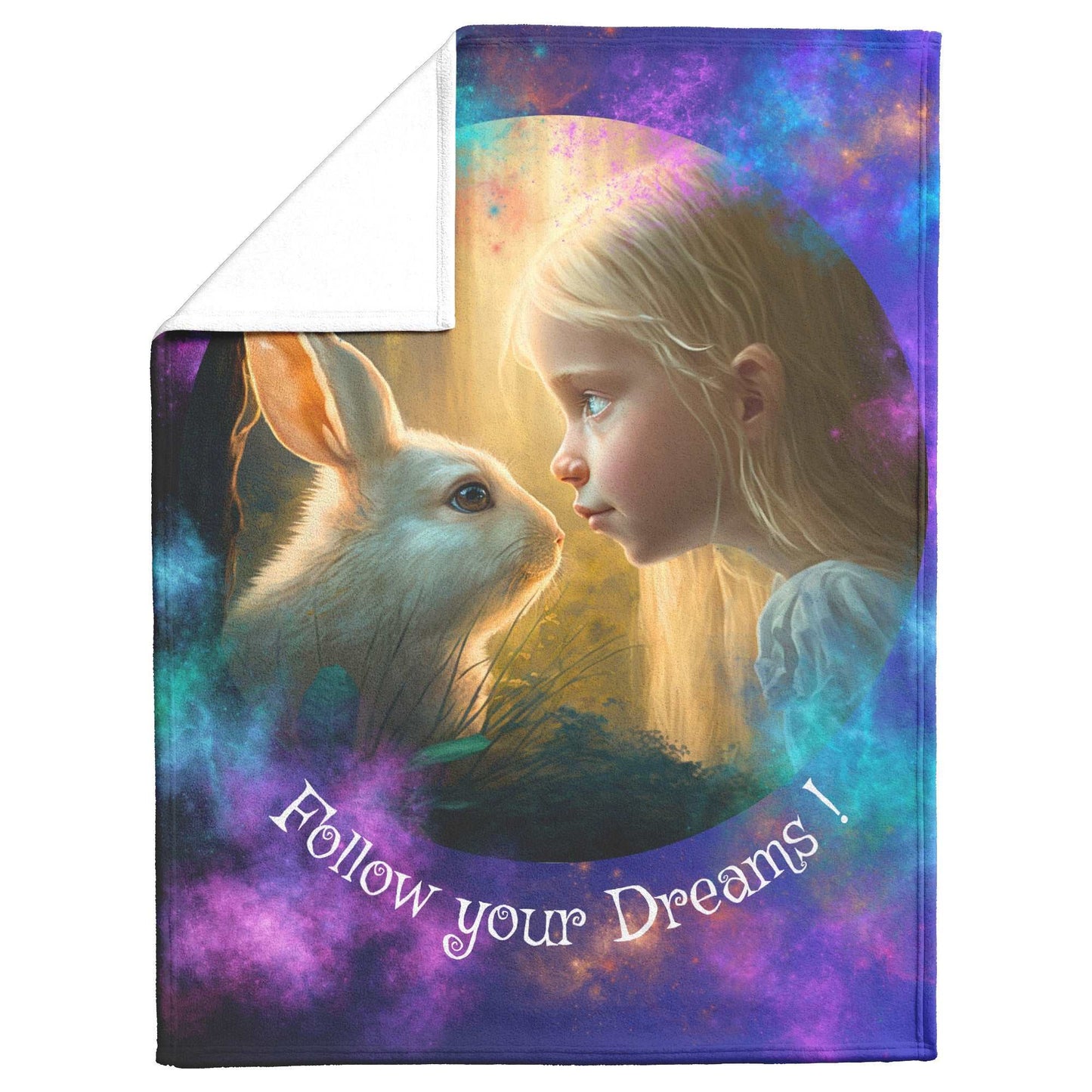 Fleece Blanket - Lucy and the Enchanted Forest 1