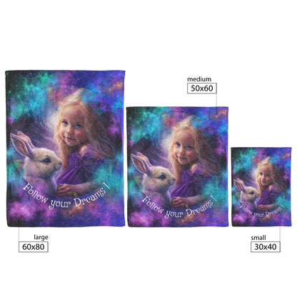 Fleece Blanket - Lucy and the Enchanted Forest 4