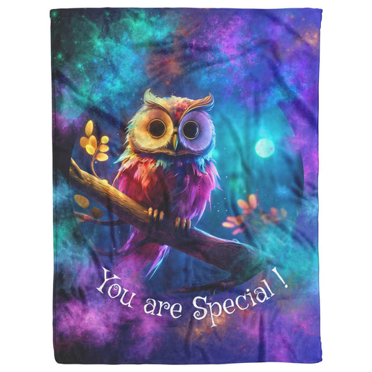 Fleece Blanket - The Owl Who Stole the Moon 2