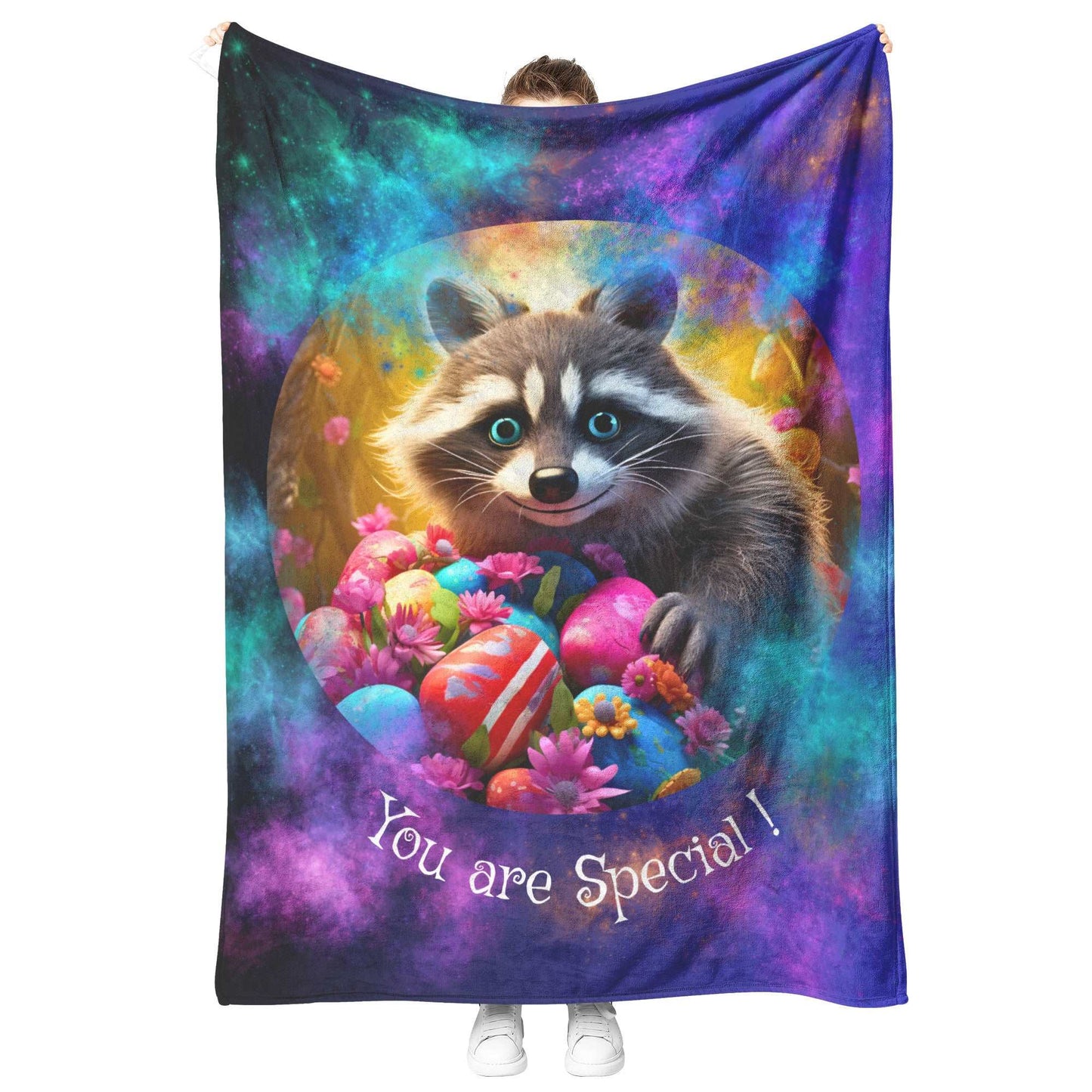 Fleece Blanket - The Raccoon Who Stole Easter