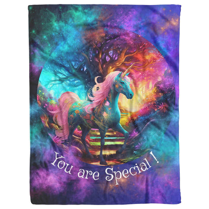 Fleece Blanket - Unicorn Luna