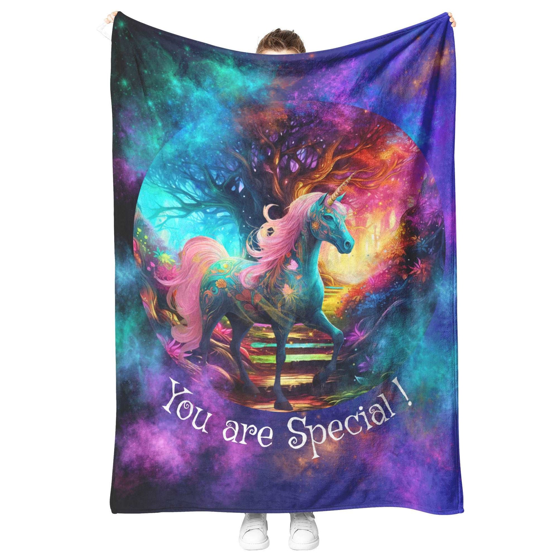 Fleece Blanket - Unicorn Luna